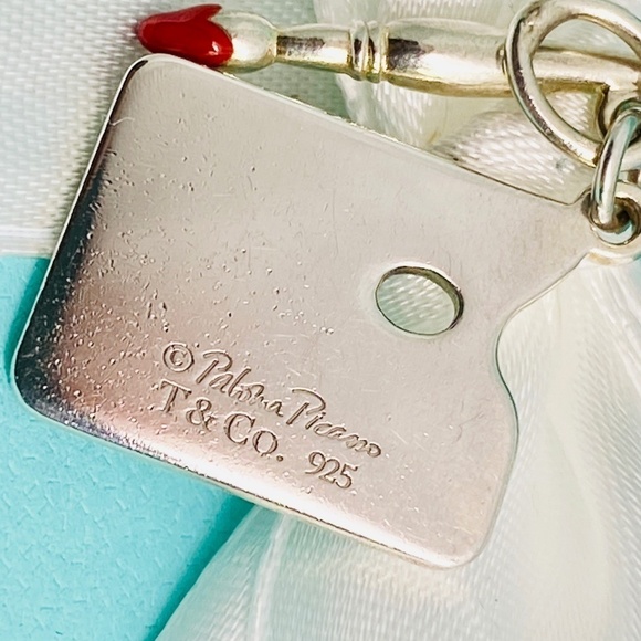 Tiffany & Co Paloma Picasso paint palette rare  charm with box and pouch - Picture 5 of 6
